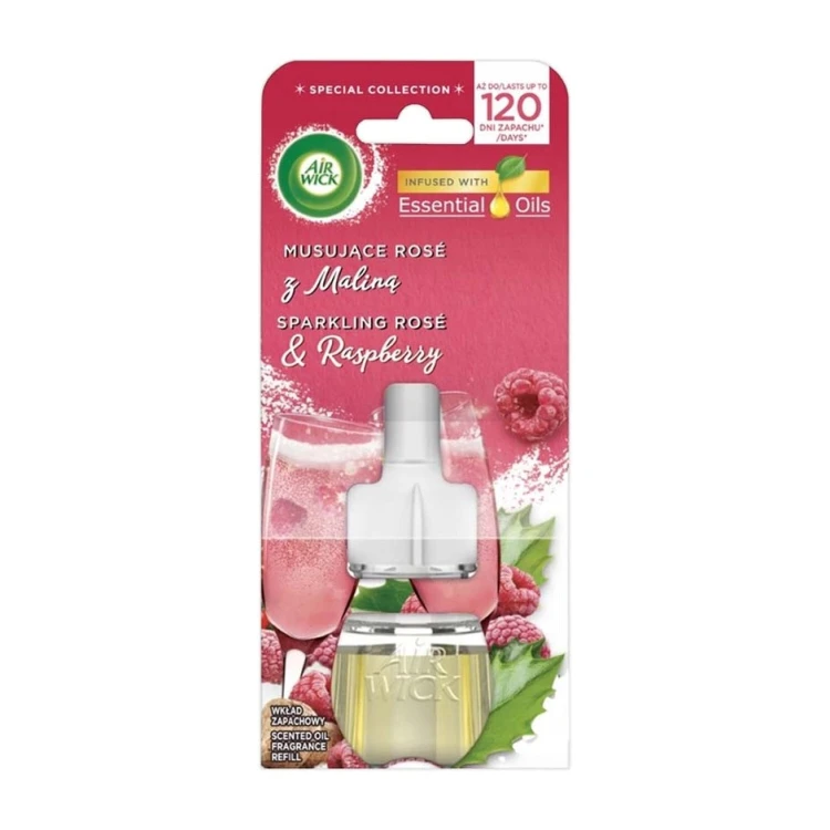 Air Wick Musujące Rosé z maliną – wkład do elektrycznego odświeżacza – 19 ml