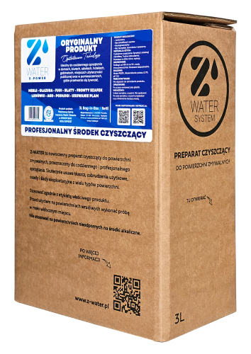 Z-WATER X-Power Bag-in-Box, płyn do mycia powierzchni zmywalnych – 3 l