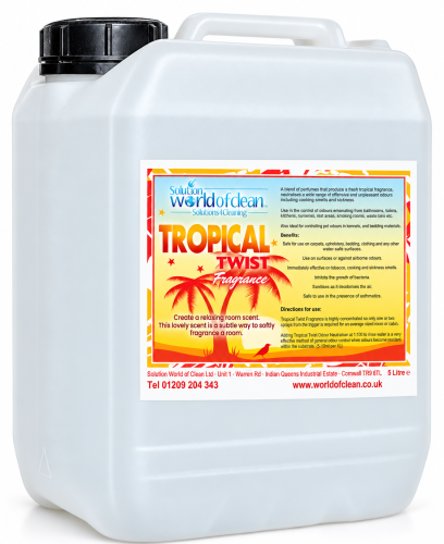 Neutralizator zapachów do dywanów i tapicerki Solution World of Clean Tropical Twist – 5 l