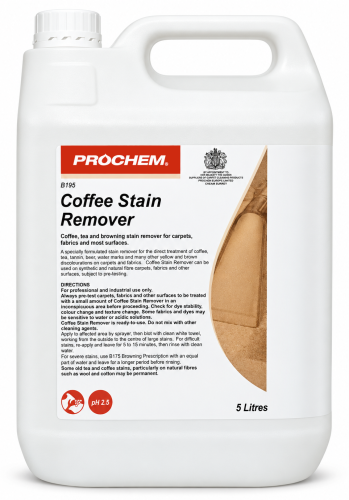 Prochem Coffee Stain Remover B195 – odplamiacz do kawy i herbaty – 5 l