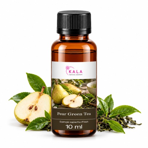 Olejek zapachowy Kala iFresh Pear Green Tea 10 ml – butelka i nuty zapachu