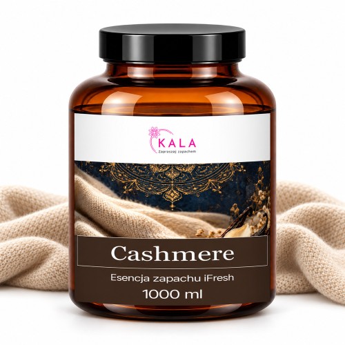Olejek zapachowy Kala iFresh Cashmere 1000 ml – butelka i nuty zapachu