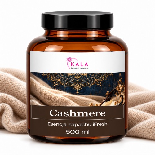 Olejek zapachowy Kala iFresh Cashmere 500 ml – butelka i nuty zapachu