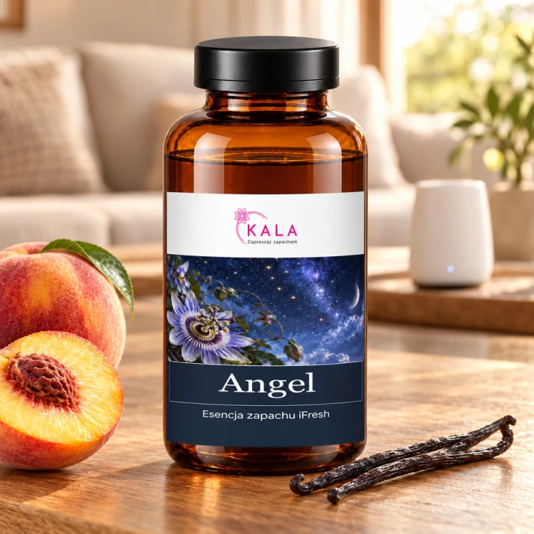 Olejek zapachowy Kala iFresh Angel w salonie obok dyfuzora