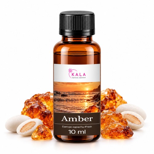 Olejek zapachowy Kala iFresh Amber 10 ml – butelka i nuty zapachu