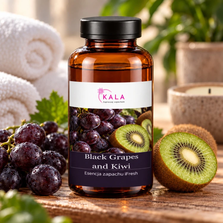 Olejek zapachowy Kala iFresh Black Grapes and Kiwi w strefie SPA