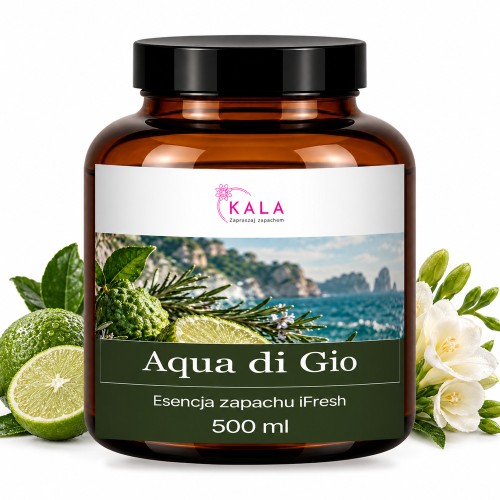 Olejek zapachowy Kala iFresh Aqua di Gio 500 ml – butelka i nuty zapachu