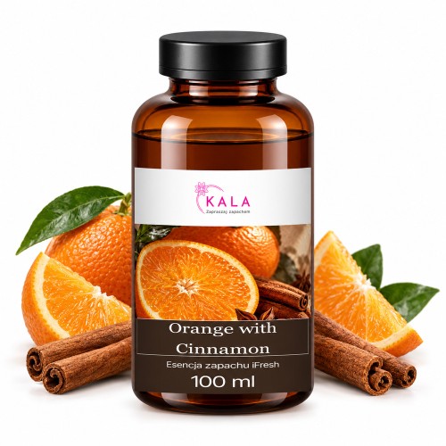 Olejek zapachowy Kala iFresh Orange with Cinnamon 100 ml – butelka i nuty zapachu
