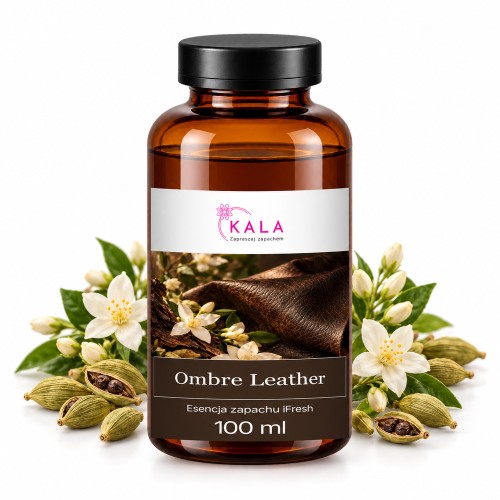 Olejek zapachowy Kala iFresh Ombre Leather 100 ml – butelka i nuty zapachu