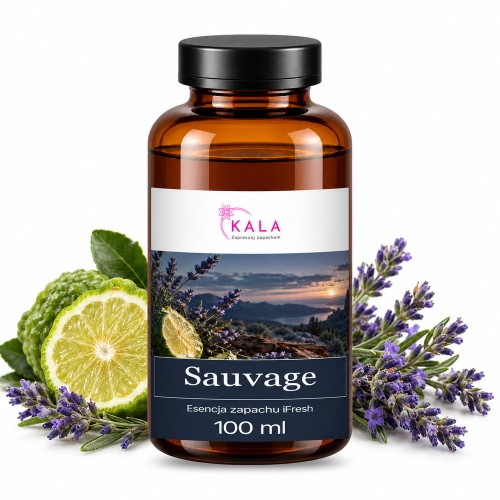 Olejek zapachowy Kala iFresh Sauvage 100 ml – butelka i nuty zapachu