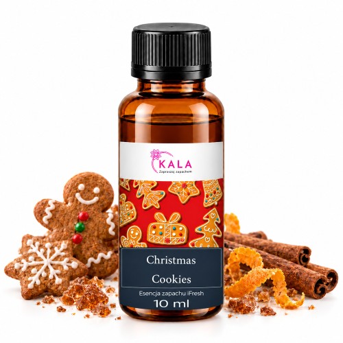 Olejek zapachowy Kala iFresh Christmas Cookies 10 ml – butelka i nuty zapachu
