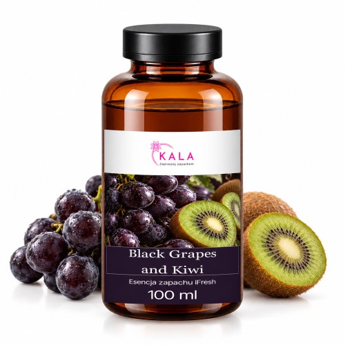 Olejek zapachowy Kala iFresh Black Grapes and Kiwi 100 ml – butelka i nuty zapachu