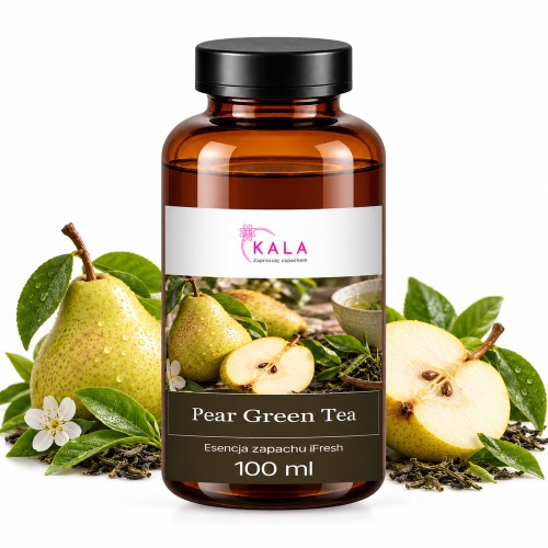 Olejek zapachowy Kala iFresh Pear Green Tea 100 ml – butelka i nuty zapachu