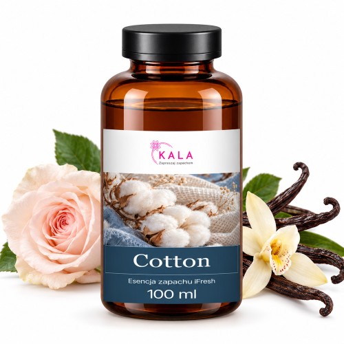 Olejek zapachowy Kala iFresh Cotton 100 ml – butelka i nuty zapachu