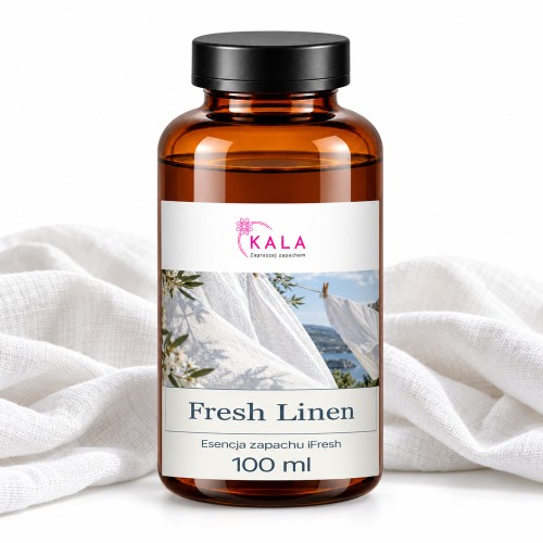 Olejek zapachowy Kala iFresh Fresh Linen 100 ml – butelka i nuty zapachu