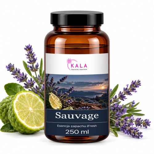 Olejek zapachowy Kala iFresh Sauvage 250 ml – butelka i nuty zapachu