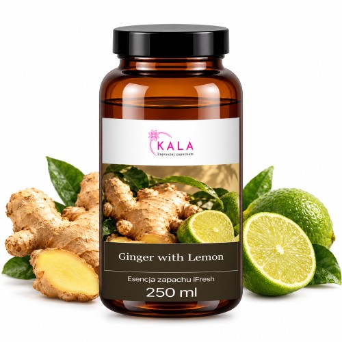Olejek zapachowy Kala iFresh Ginger with Lemon 250 ml – butelka i nuty zapachu