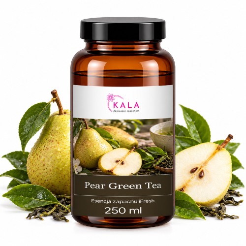 Olejek zapachowy Kala iFresh Pear Green Tea 250 ml – butelka i nuty zapachu