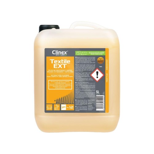 Clinex Textile EXT, płyn do prania dywanów i tapicerki – 5 l
