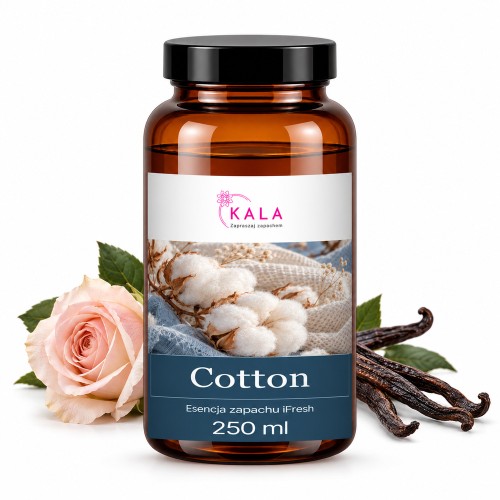 Olejek zapachowy Kala iFresh Cotton 250 ml – butelka i nuty zapachu
