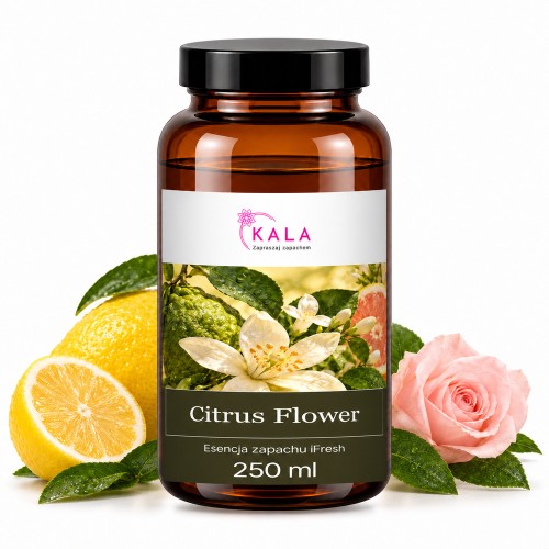 Olejek zapachowy Kala iFresh Citrus Flower 250 ml – butelka i nuty zapachu