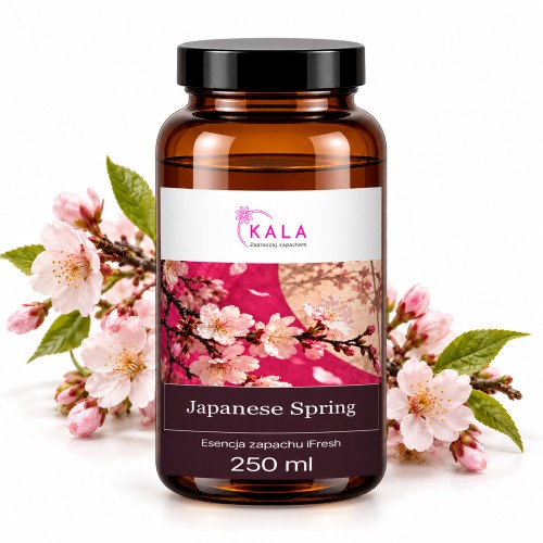Olejek zapachowy Kala iFresh Japanese Spring 250 ml – butelka i nuty zapachu
