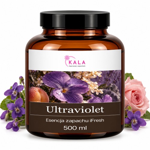 Olejek zapachowy Kala iFresh Ultraviolet 500 ml – butelka i nuty zapachu