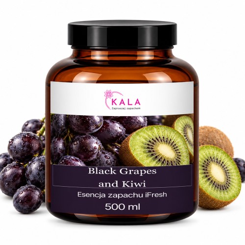 Olejek zapachowy Kala iFresh Black Grapes and Kiwi 500 ml – butelka i nuty zapachu