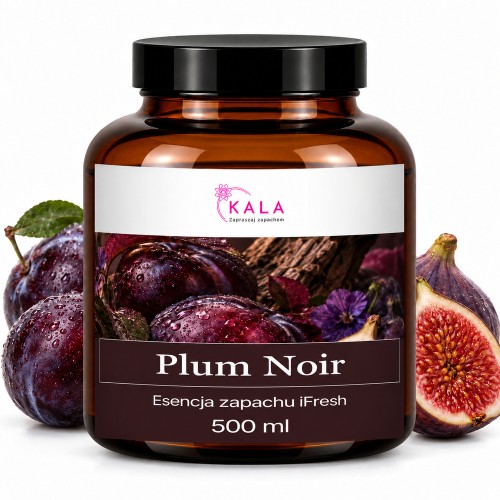 Olejek zapachowy Kala iFresh Plum Noir 500 ml – butelka i nuty zapachu