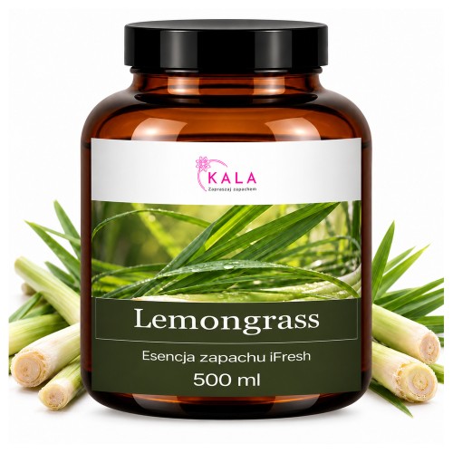 Olejek zapachowy Kala iFresh Lemongrass 500 ml – butelka i nuty zapachu