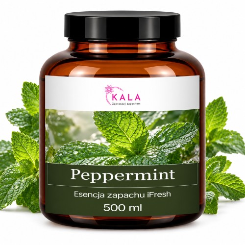 Olejek zapachowy Kala iFresh Peppermint 500 ml – butelka i nuty zapachu