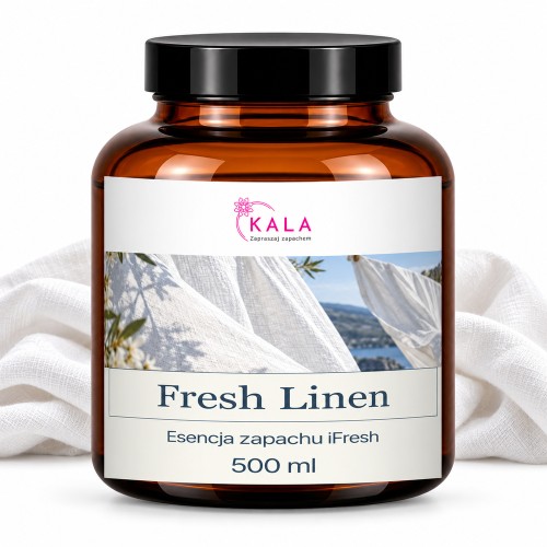 Olejek zapachowy Kala iFresh Fresh Linen 500 ml – butelka i nuty zapachu