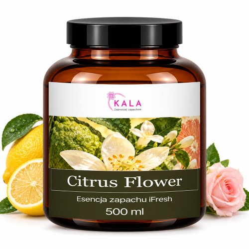 Olejek zapachowy Kala iFresh Citrus Flower 500 ml – butelka i nuty zapachu