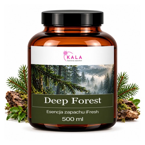 Olejek zapachowy Kala iFresh Deep Forest 500 ml – butelka i nuty zapachu