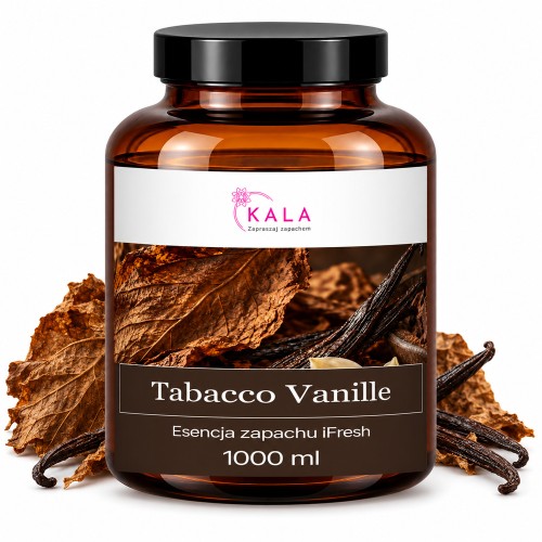 Olejek zapachowy Kala iFresh Tabacco Vanille 1000 ml – butelka i nuty zapachu