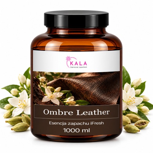 Olejek zapachowy Kala iFresh Ombre Leather 1000 ml – butelka i nuty zapachu