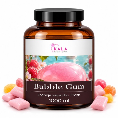 Olejek zapachowy Kala iFresh Bubble Gum 1000 ml – butelka i nuty zapachu