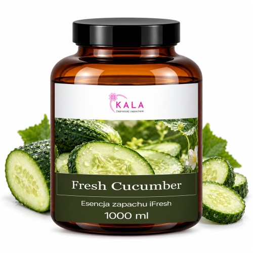 Olejek zapachowy Kala iFresh Fresh Cucumber 1000 ml – butelka i nuty zapachu