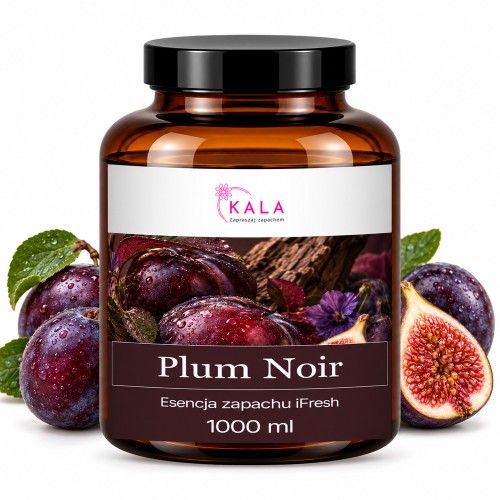 Olejek zapachowy Kala iFresh Plum Noir 1000 ml – butelka i nuty zapachu
