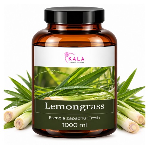 Olejek zapachowy Kala iFresh Lemongrass 1000 ml – butelka i nuty zapachu
