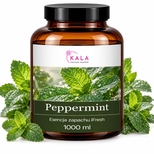 Olejek zapachowy Kala iFresh Peppermint 1000 ml – butelka i nuty zapachu