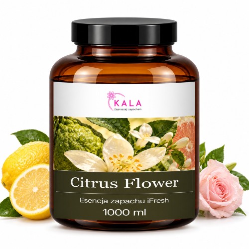 Olejek zapachowy Kala iFresh Citrus Flower 1000 ml – butelka i nuty zapachu