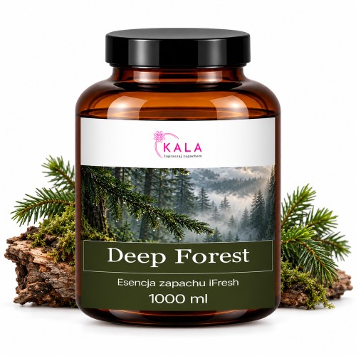 Olejek zapachowy Kala iFresh Deep Forest 1000 ml – butelka i nuty zapachu