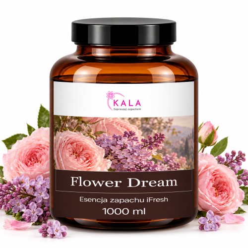Olejek zapachowy Kala iFresh Flower Dream 1000 ml – butelka i nuty zapachu