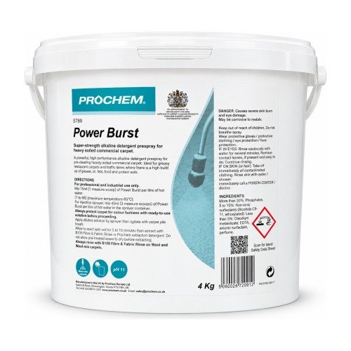 Prochem Power Burst – prespray do prania dywanów i wykładzin – 4 kg