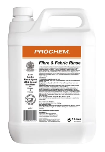 Prochem Fibre & Fabric Rinse B109 – płukanka do dywanów i tapicerki – 5 l