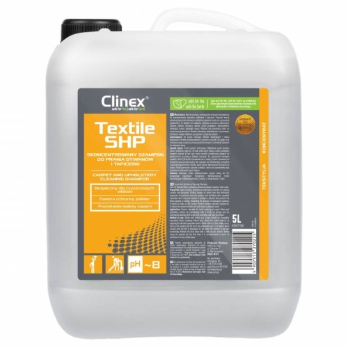 Clinex Textile SHP, płyn do prania dywanów i tapicerki – 5 l