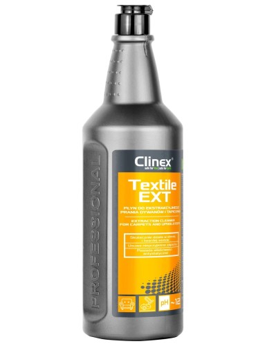 Clinex Textile EXT, płyn do prania dywanów i tapicerki – 1 l
