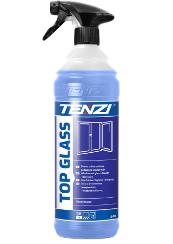 Tenzi Top Glass 1 l — płyn do szyb i luster, butelka ze spryskiwaczem