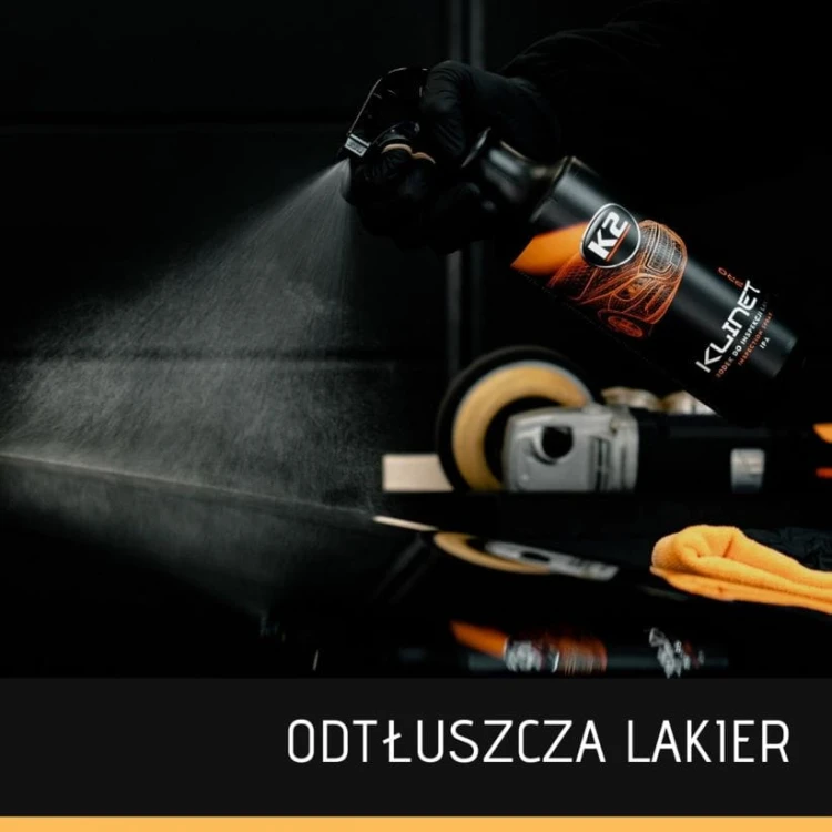 Klinet Pro 1L IPA Amomizer osobno usuwa woski, pasty polerskie, klej z taśm maskujących, tłuste plamy